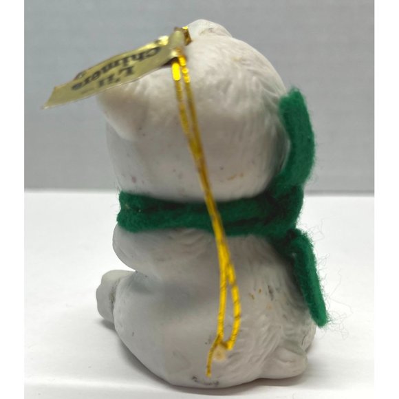 Vintage Lil Chimers Christmas Ornament Bell Jasco Polar Bear with Candy Cane 2.5 - Picture 2 of 7